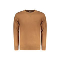 Rifle Maglia Uomo Marrone Ricamo