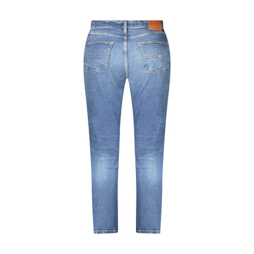 Tommy Hilfiger Jeans Uomo Blu Effetto Slavato Logo - vista 2