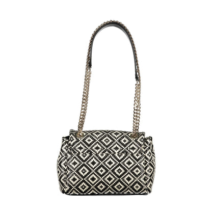 GUESS JEANS Borsa Donna a Tracolla Nera Rianee con Catena e Clip Borse nero - vista 2