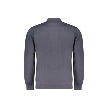 Pepe Jeans Felpa Uomo Blu Zip Felpata Sustainable Logo Felpe - vista 2