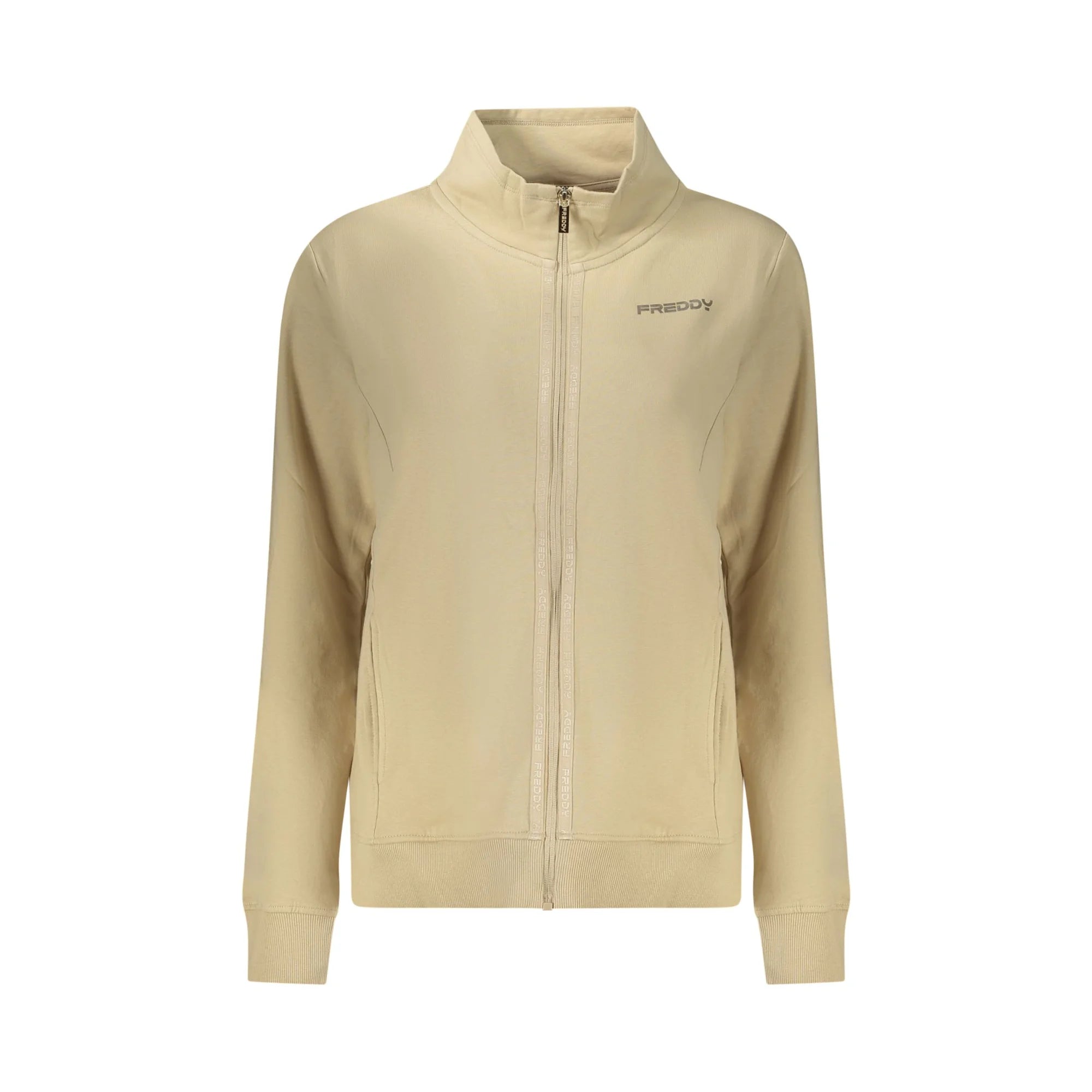 Freddy Felpa Maniche Lunghe Donna Beige Zip Felpe - foto prodotto