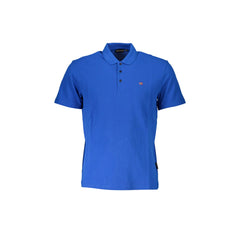 Napapijri Polo de Manga Corta Hombre Azul Bordado