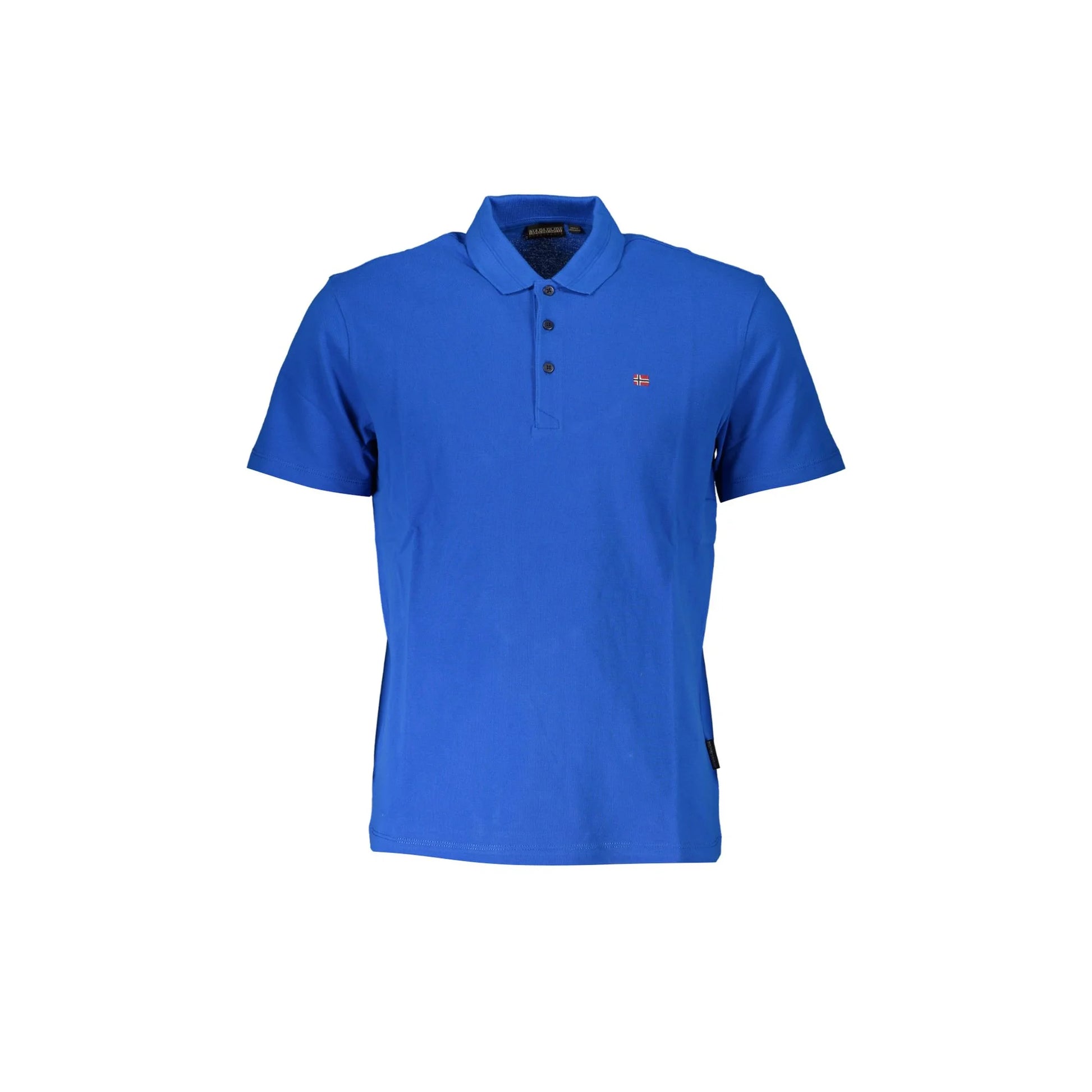 Napapijri Polo Maniche Corte Uomo Blu Ricamo - foto prodotto