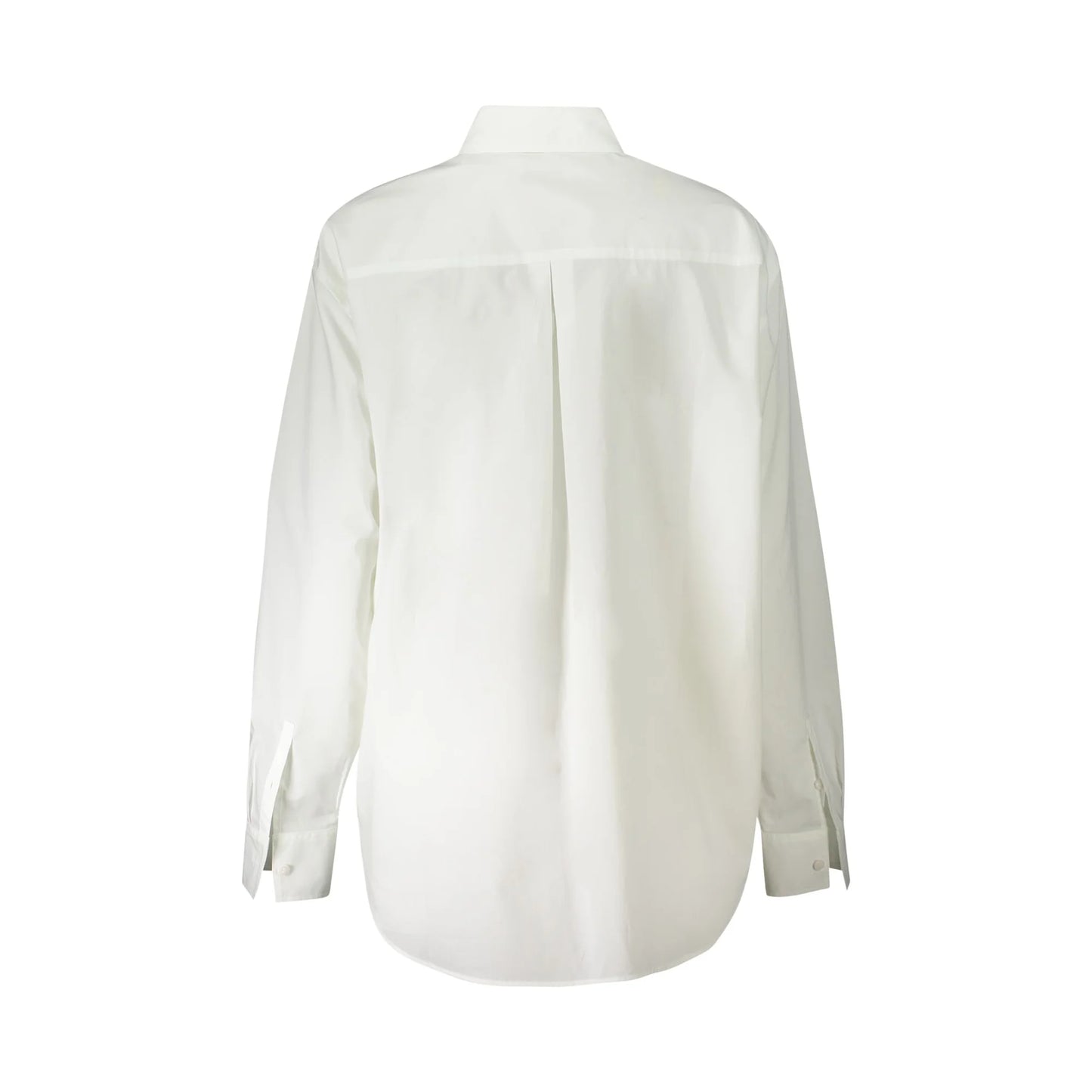 Calvin Klein Camicia Maniche Lunghe Donna Bianca Collo all'Italiana Logo Camicie bianco - vista 2