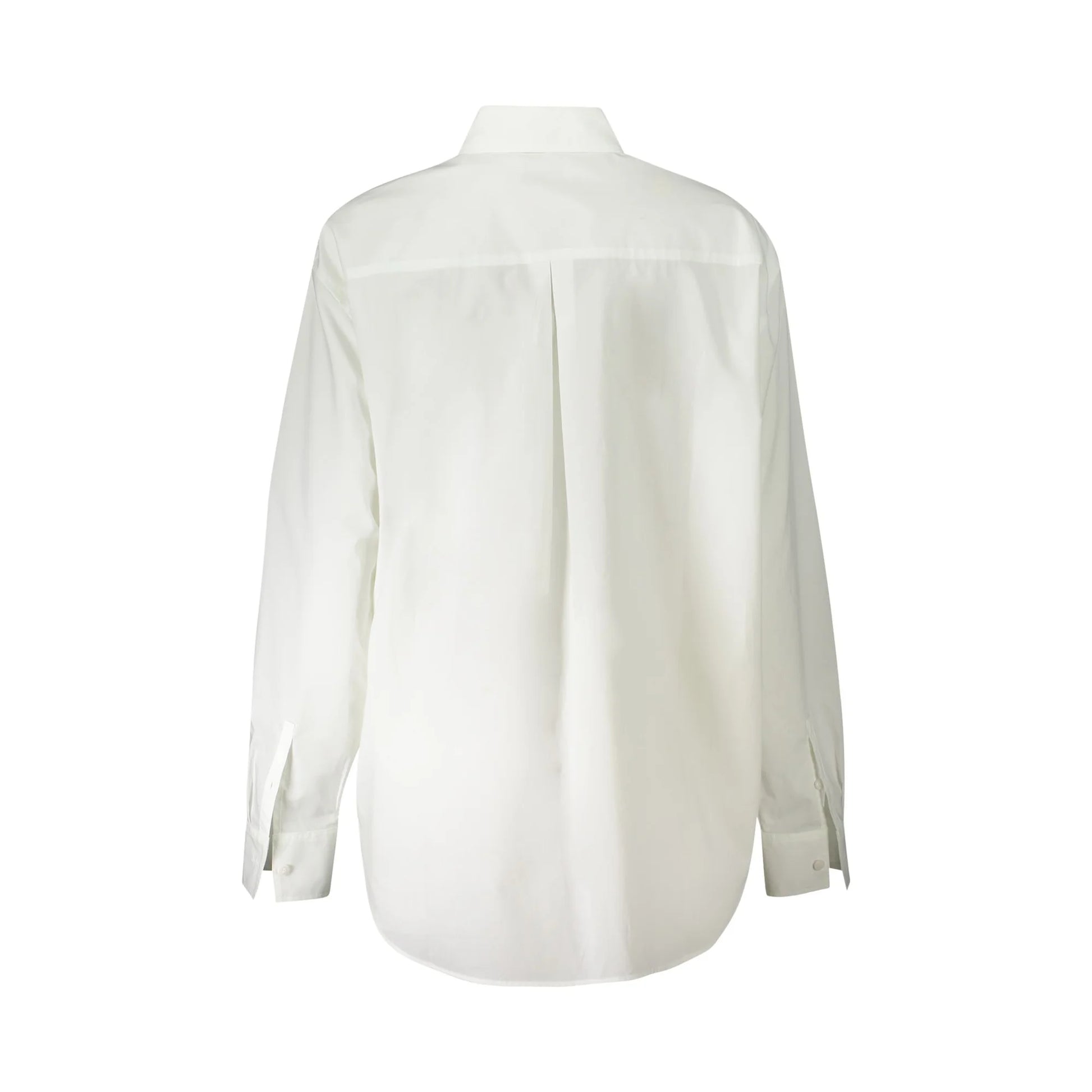 Calvin Klein Camicia Maniche Lunghe Donna Bianca Collo all'Italiana Logo Camicie bianco - vista 2