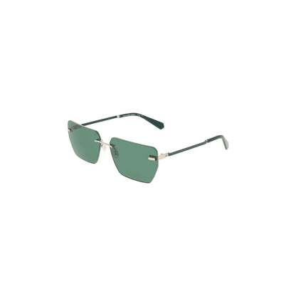 Calvin Klein Occhiali da Sole Uomo Verde Lente Quadrata Logo - vista 2