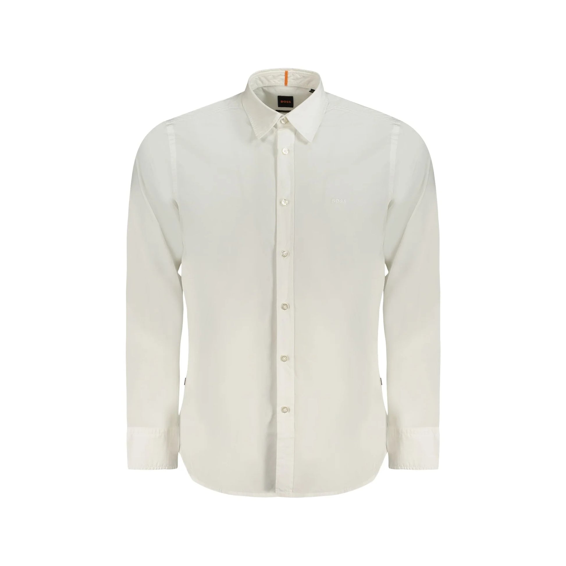 Boss Camicia Maniche Lunghe Uomo Bianca Ricamo Camicie Bianco - foto prodotto