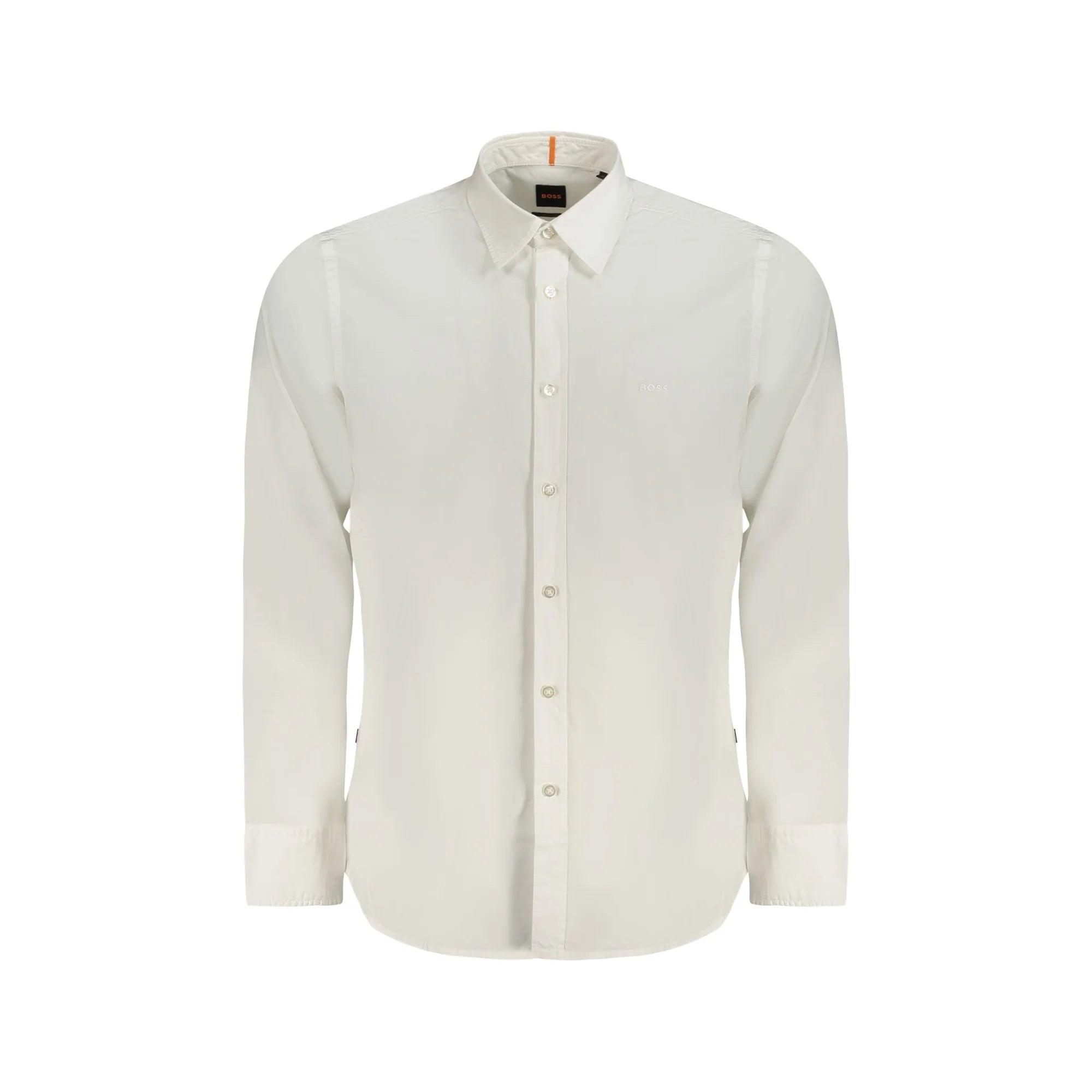 Boss Camicia Maniche Lunghe Uomo Bianca Ricamo Camicie Bianco - foto prodotto