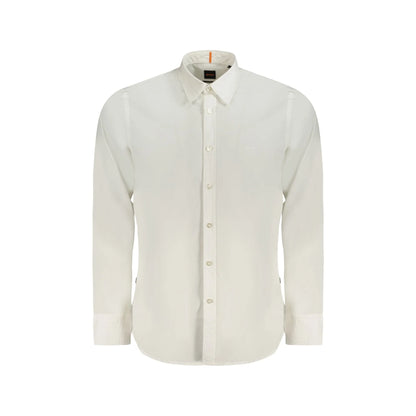 Boss Camicia Maniche Lunghe Uomo Bianca Ricamo Camicie Bianco - foto prodotto