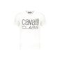 Cavalli Class T-Shirt Uomo Bianca Maniche Corte Stampa Logo Bianco - foto prodotto