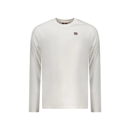 Norway 1963 T-Shirt Uomo Maniche Lunghe Girocollo Cotone Applicazione Logo Bianco - foto prodotto