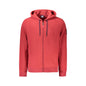 Norway 1963 Felpa Uomo Rossa con Zip Pile Cappuccio Ricamo Logo Felpe Rosso - foto prodotto