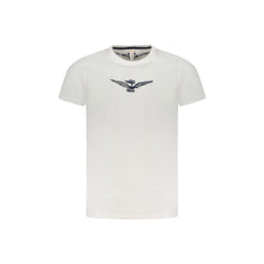 Accademia Militare T-Shirt Maniche Corte Uomo Bianca Stampa