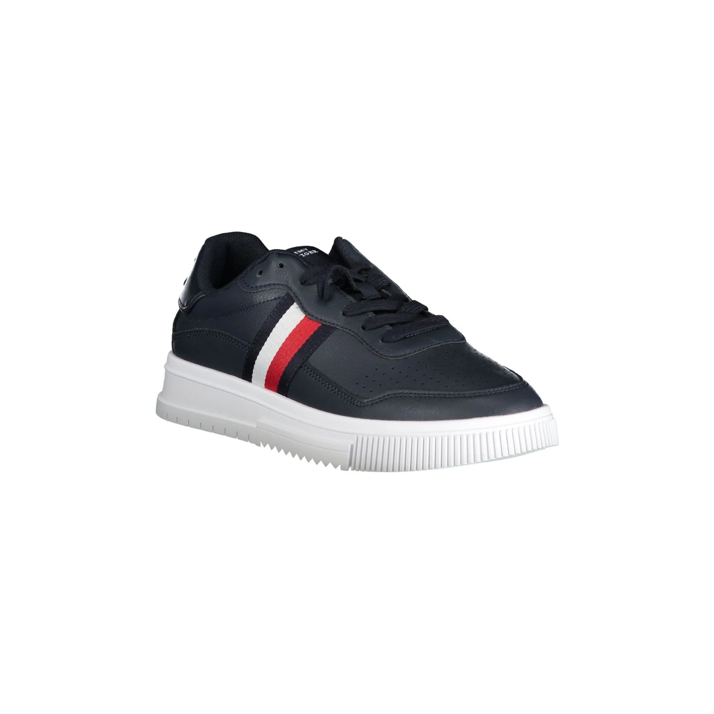 TOMMY HILFIGER Scarpe Sneakers Uomo Blu con Dettagli a Contrasto e Ricamo - vista 2