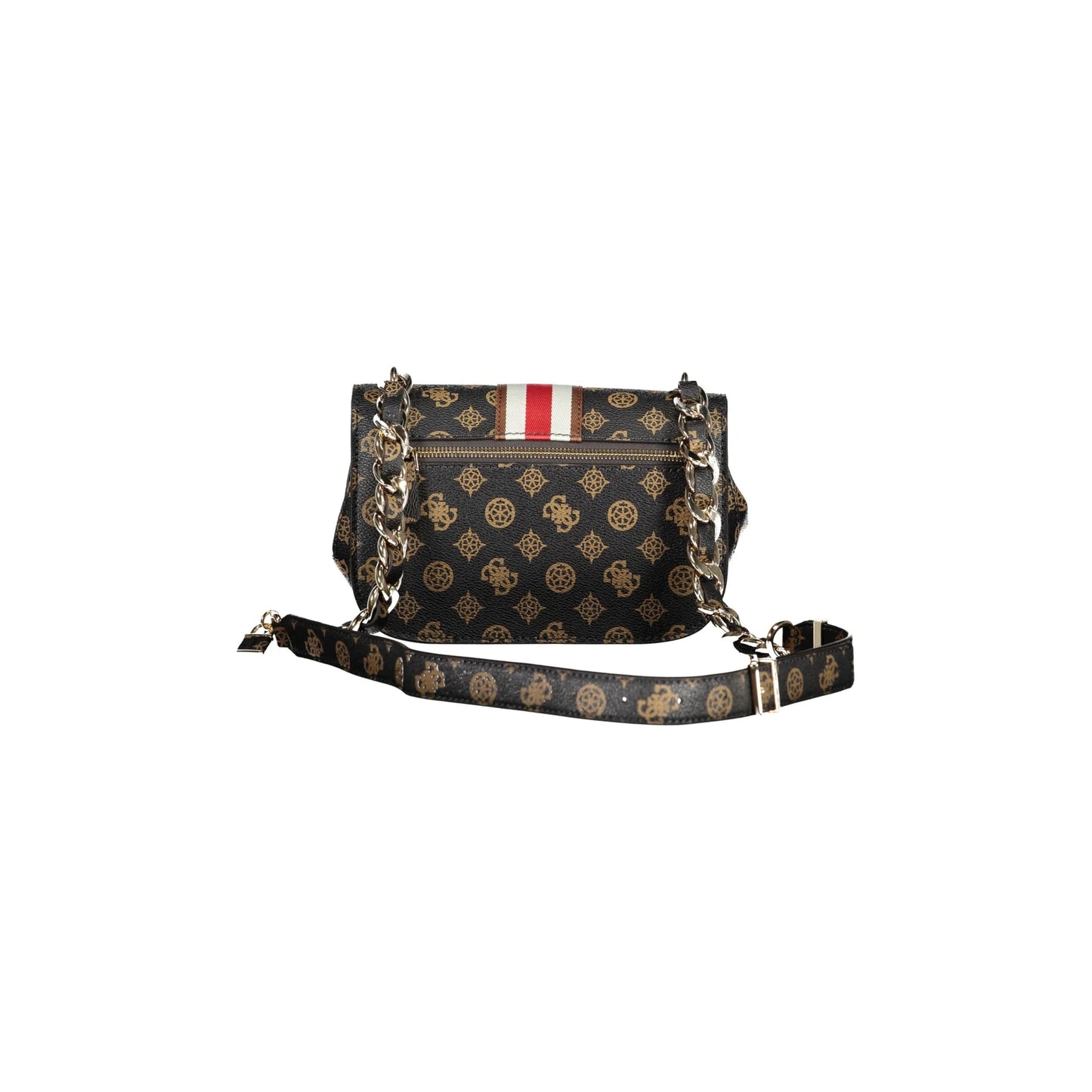 GUESS JEANS Borsa Donna a Tracolla Marrone Nelka con Catena Borse - vista 2