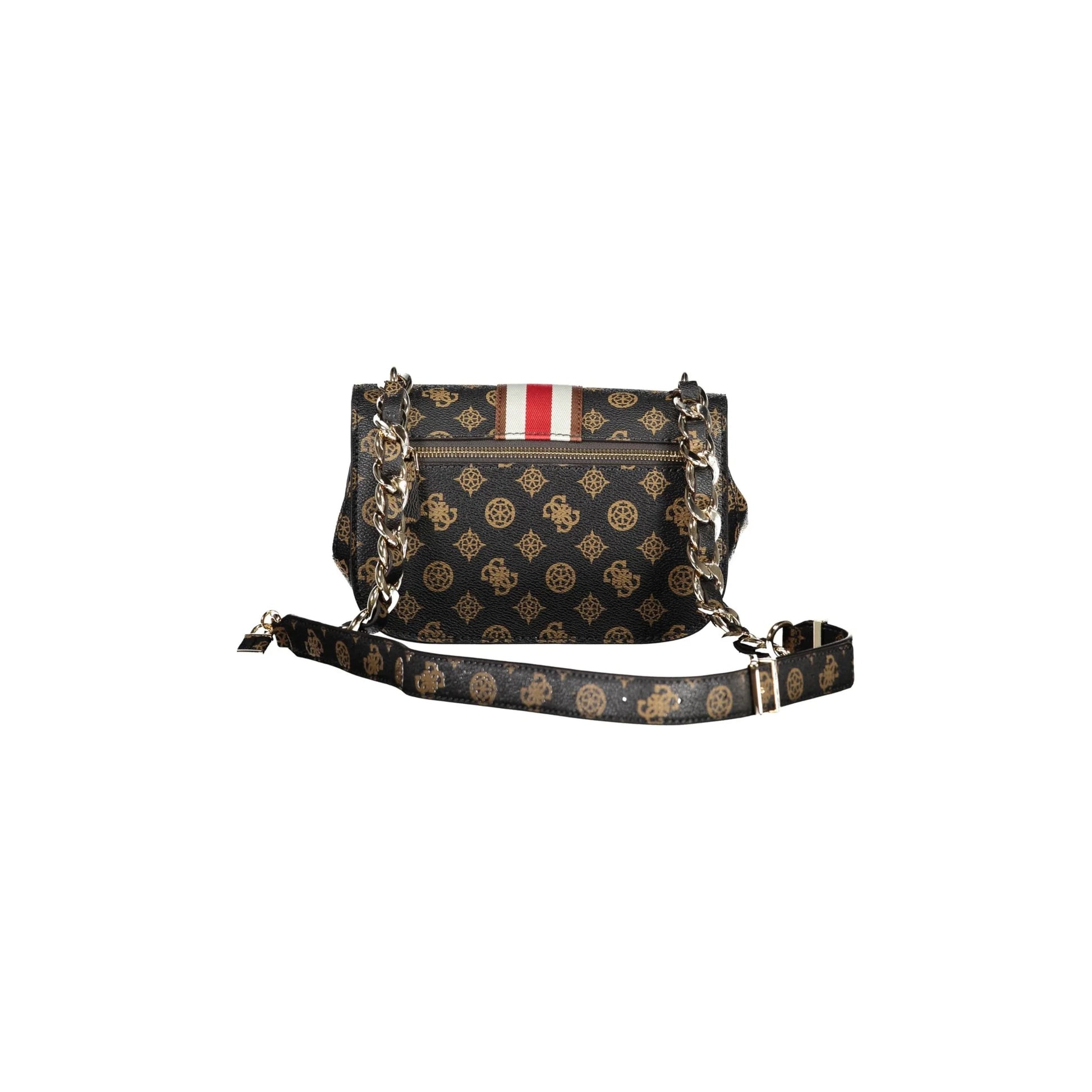 GUESS JEANS Borsa Donna a Tracolla Marrone Nelka con Catena Borse - vista 2