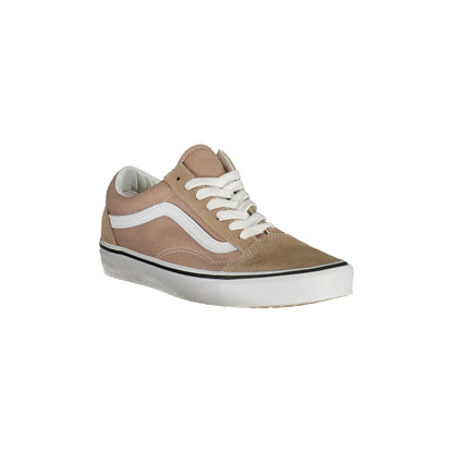 VANS Scarpe Sneakers Donna Beige Old Skool con Dettagli a Contrasto - vista 2
