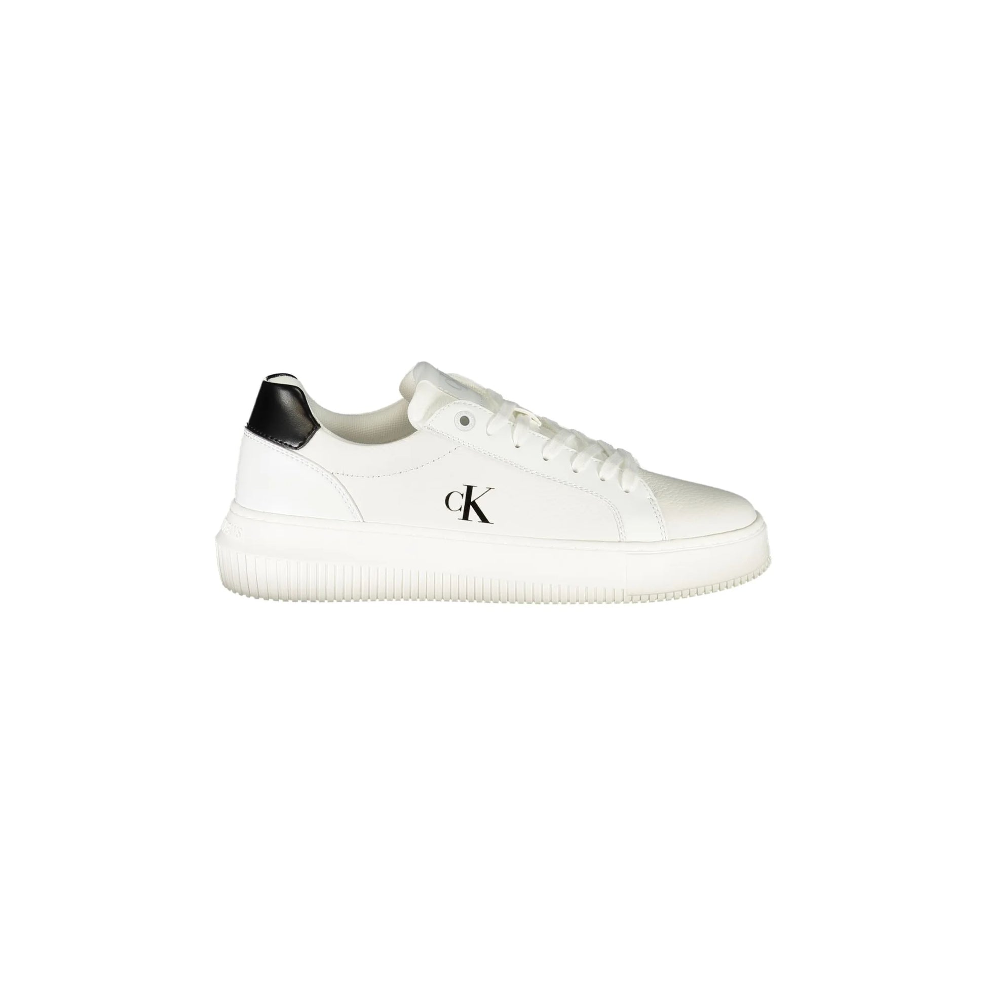 CALVIN KLEIN Scarpe Sneakers Donna Bianche con Dettagli Neri Bianco - foto prodotto