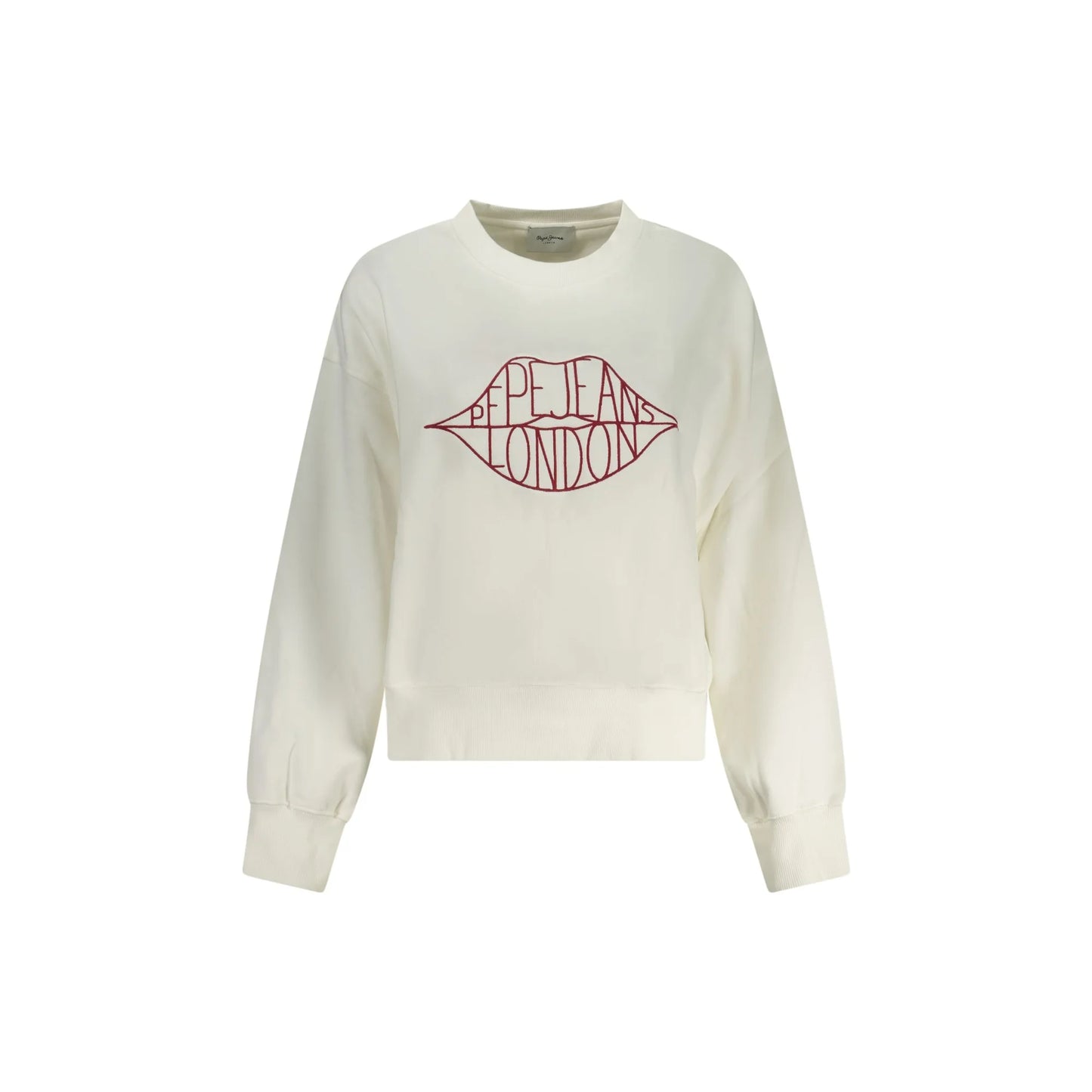Pepe Jeans Felpa Maniche Lunghe Donna Bianca Ricamo Felpe Bianco - foto prodotto