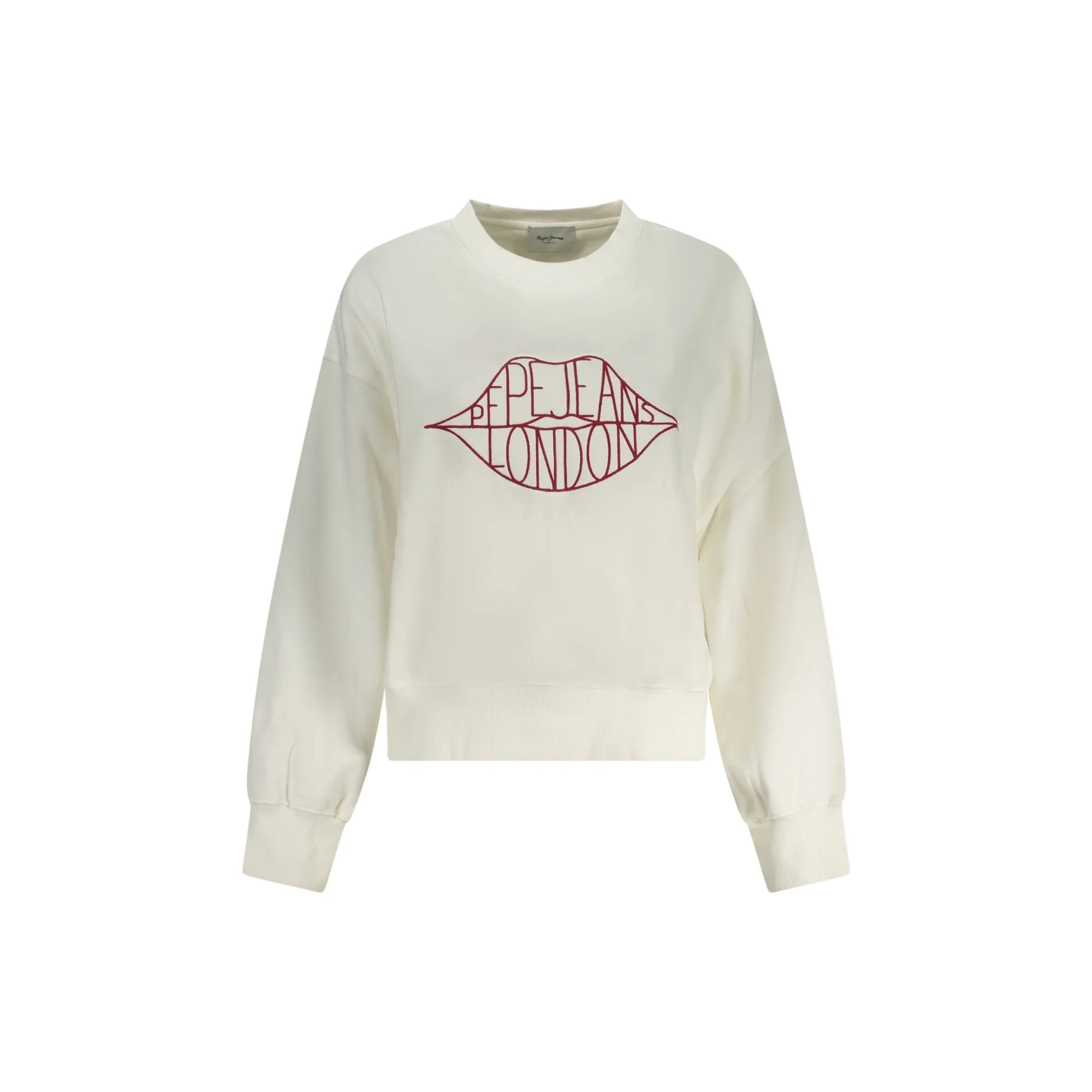 Pepe Jeans Felpa Maniche Lunghe Donna Bianca Ricamo Felpe Bianco - foto prodotto