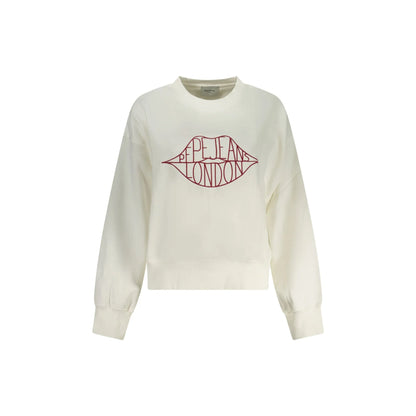 Pepe Jeans Felpa Maniche Lunghe Donna Bianca Ricamo Felpe Bianco - foto prodotto