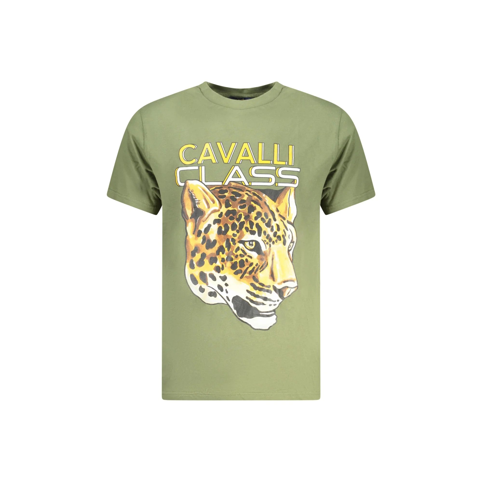CAVALLI CLASS T-SHIRT MANICHE CORTE UOMO VERDE