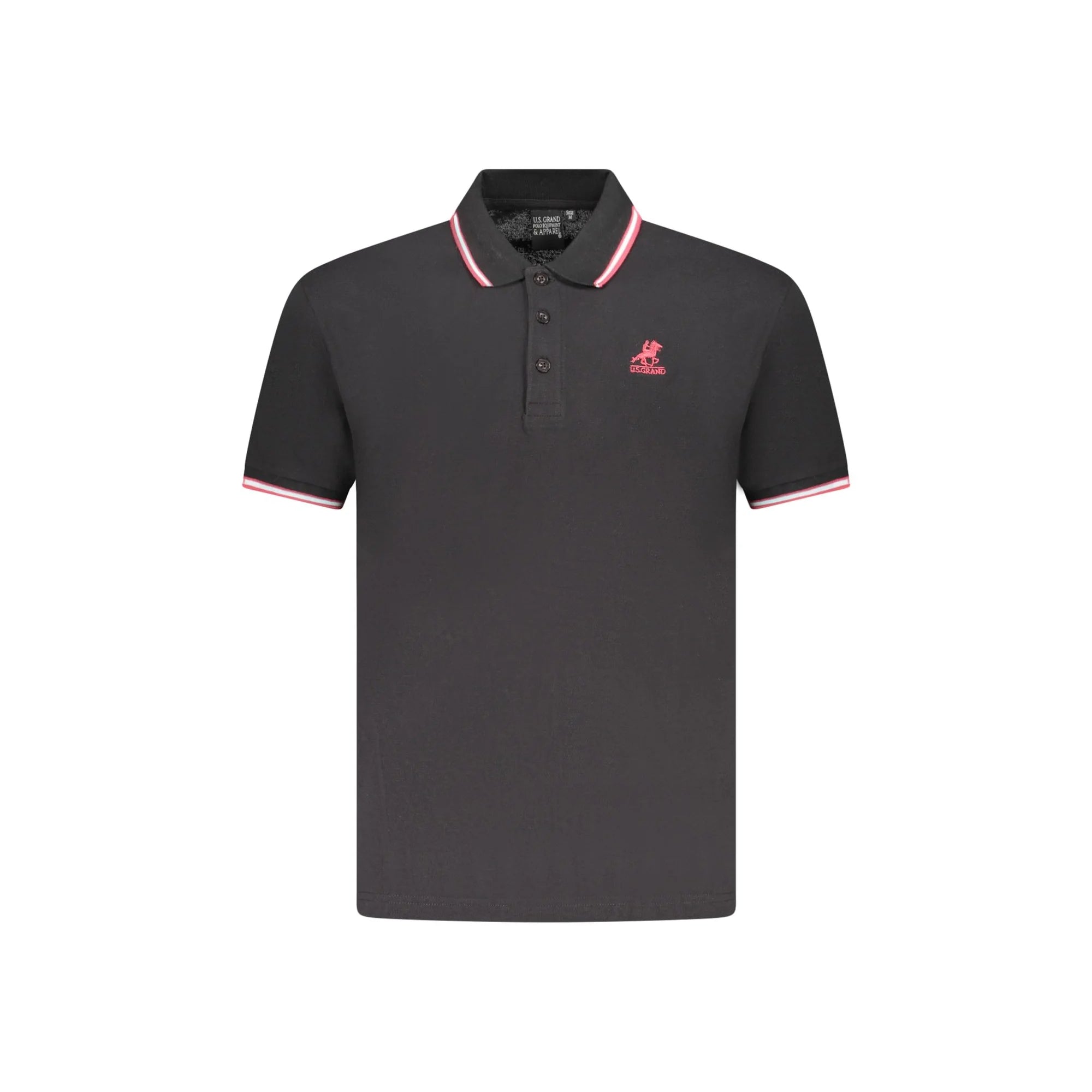 U.S. GRAND POLO POLO MANICHE CORTE UOMO NERO
