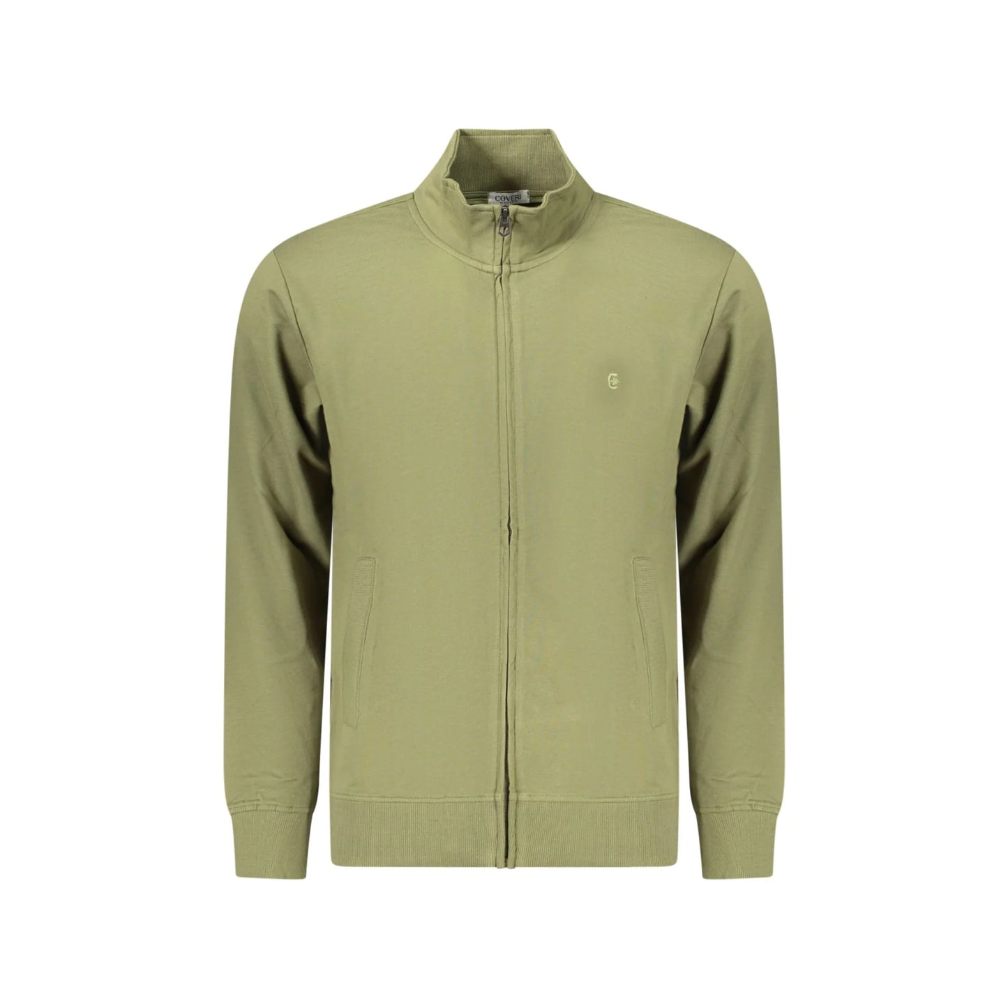 COVERI MOVING FELPA CON ZIP UOMO VERDE