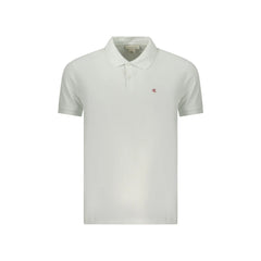 Calvin Klein Polo de Manga Corta Hombre Blanca Bordado