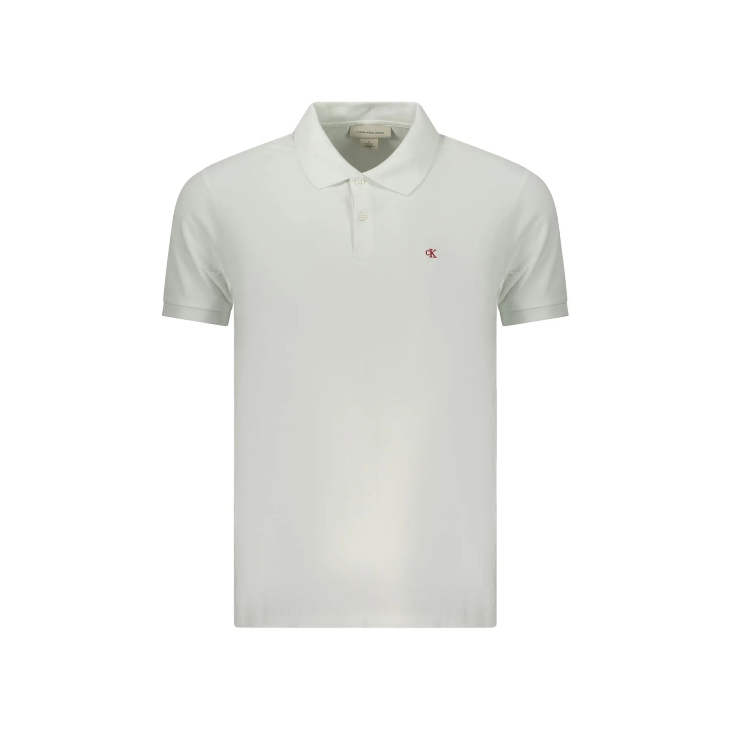 Calvin Klein Polo Maniche Corte Uomo Bianca Ricamo Bianco - foto prodotto