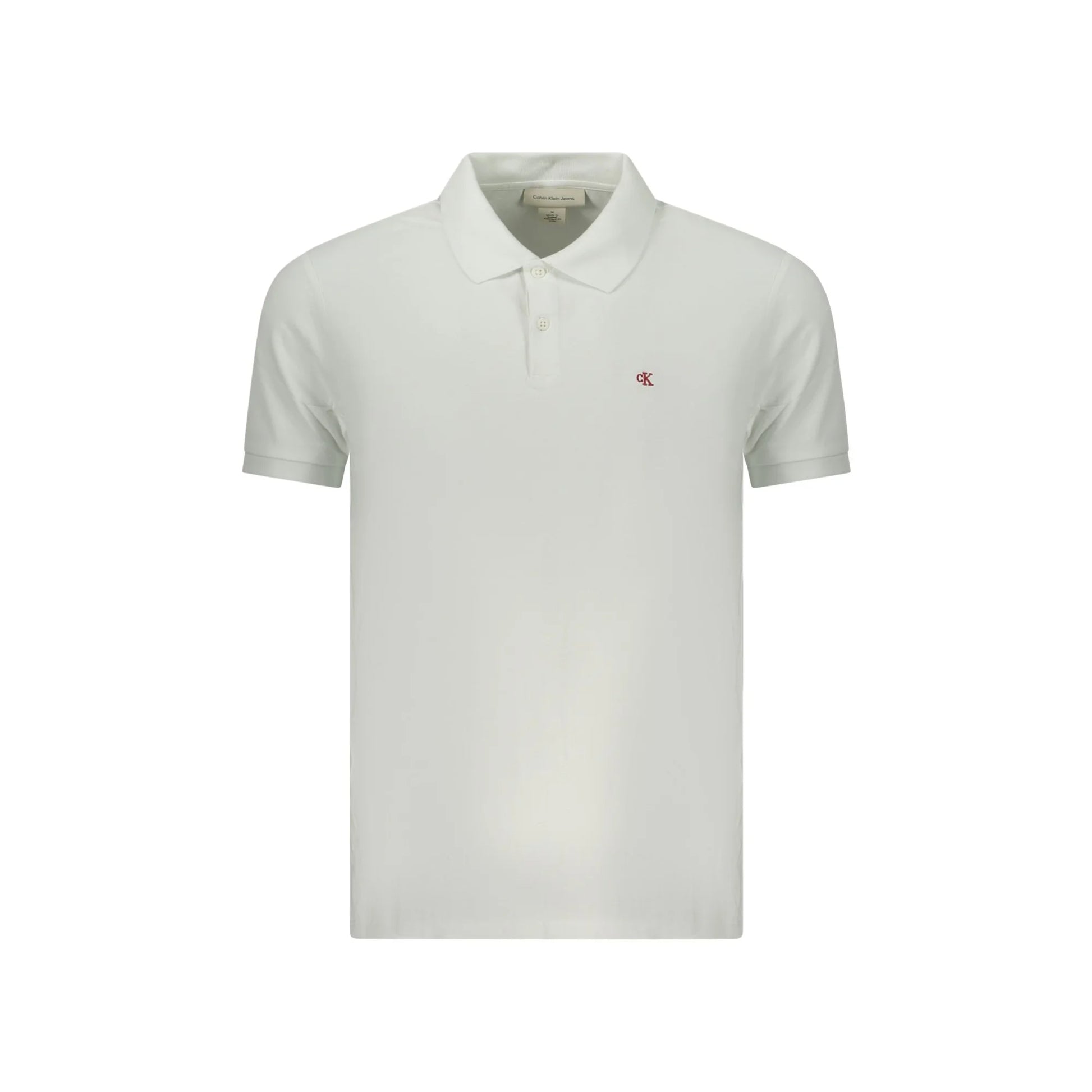 Calvin Klein Polo Maniche Corte Uomo Bianca Ricamo Bianco - foto prodotto