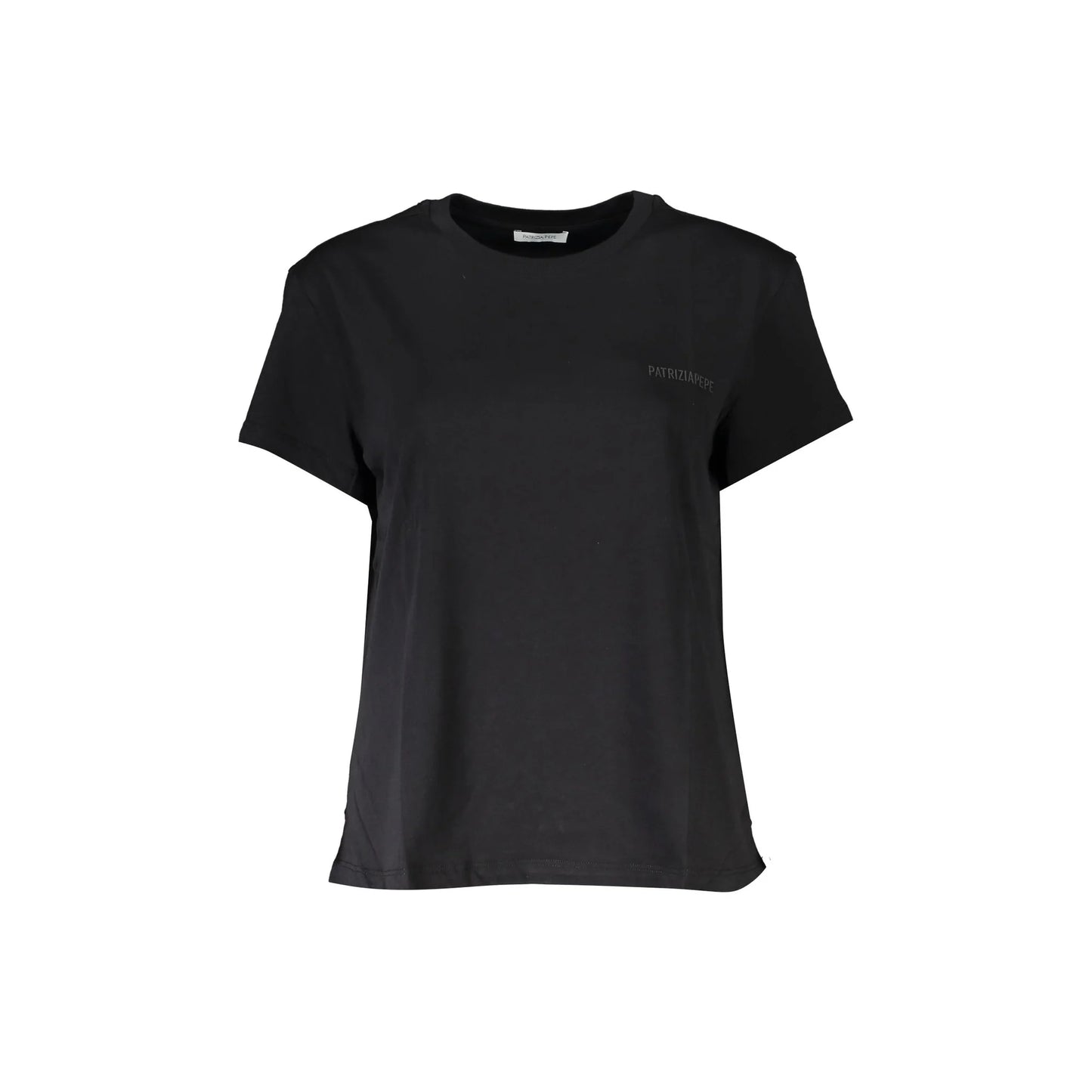 PATRIZIA PEPE T-SHIRT MANICHE CORTE DONNA NERO