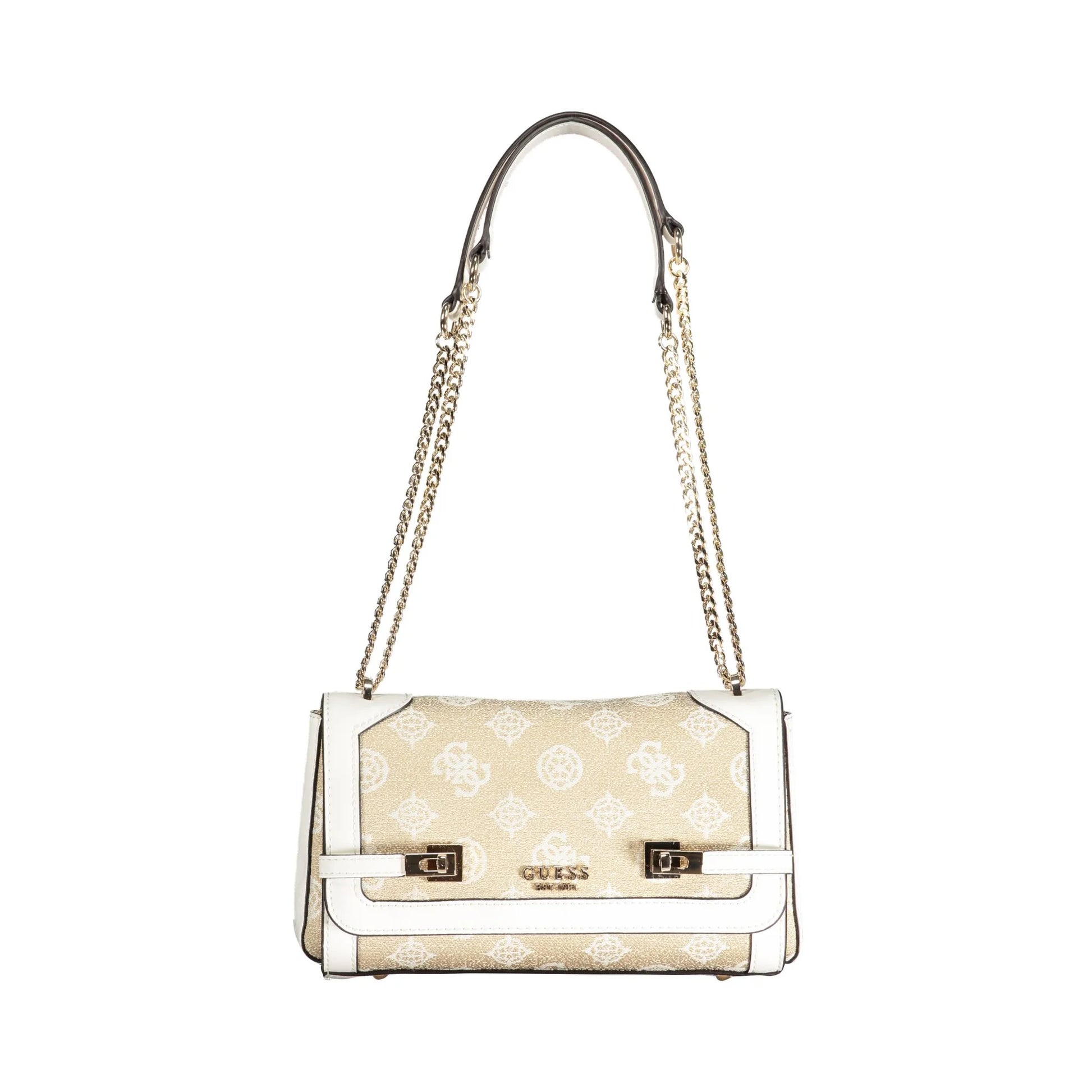 GUESS JEANS Borsa Donna Loralee Bianca a Spalla con Catena Borse Bianco - foto prodotto