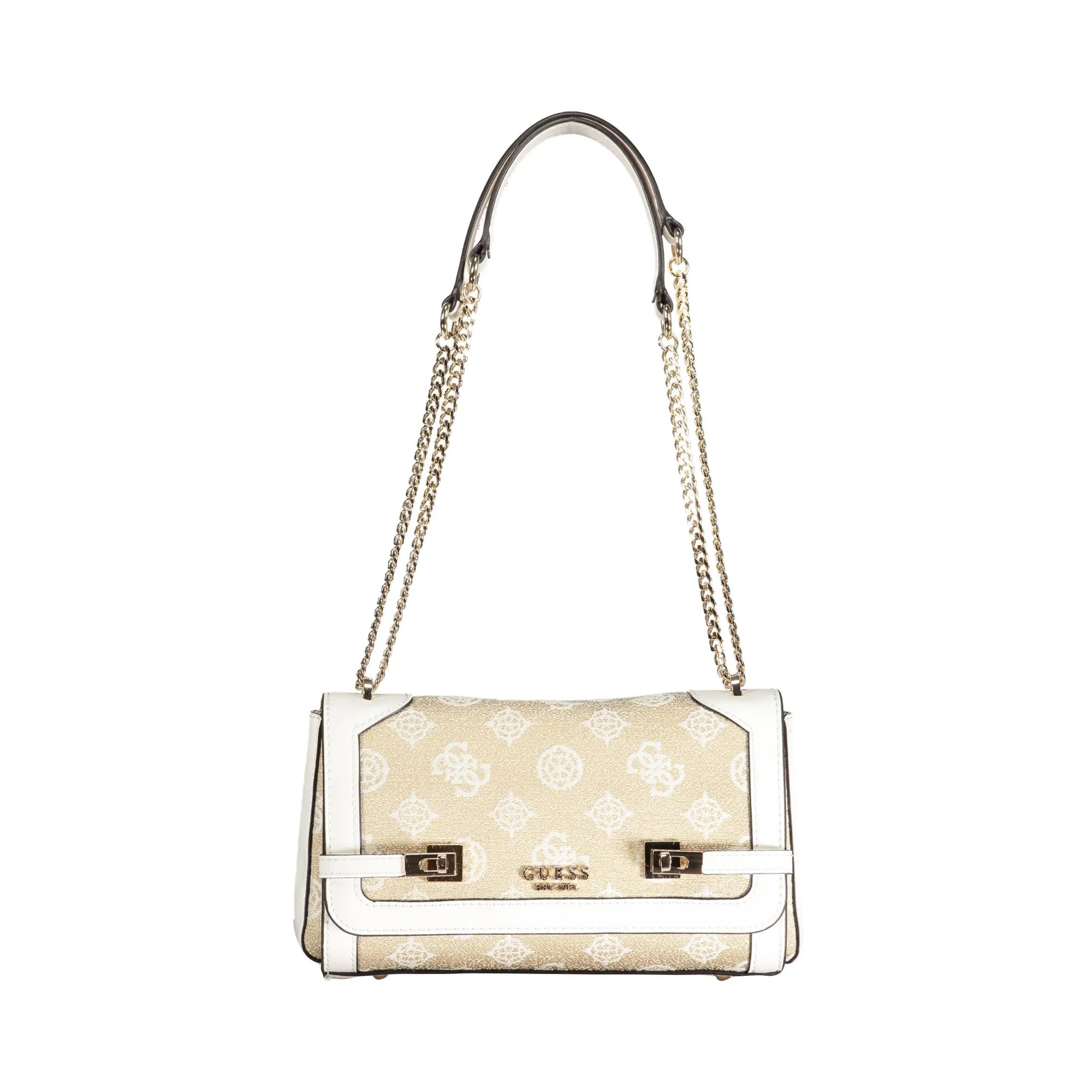 GUESS JEANS Borsa Donna Loralee Bianca a Spalla con Catena Borse Bianco - foto prodotto