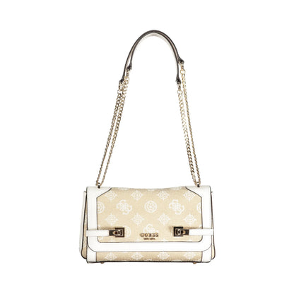 GUESS JEANS Borsa Donna Loralee Bianca a Spalla con Catena Borse Bianco - foto prodotto