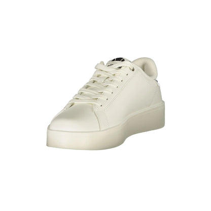 Ellesse Sneakers Donna Bianche Dettagli a Contrasto in Argento bianco - vista 3