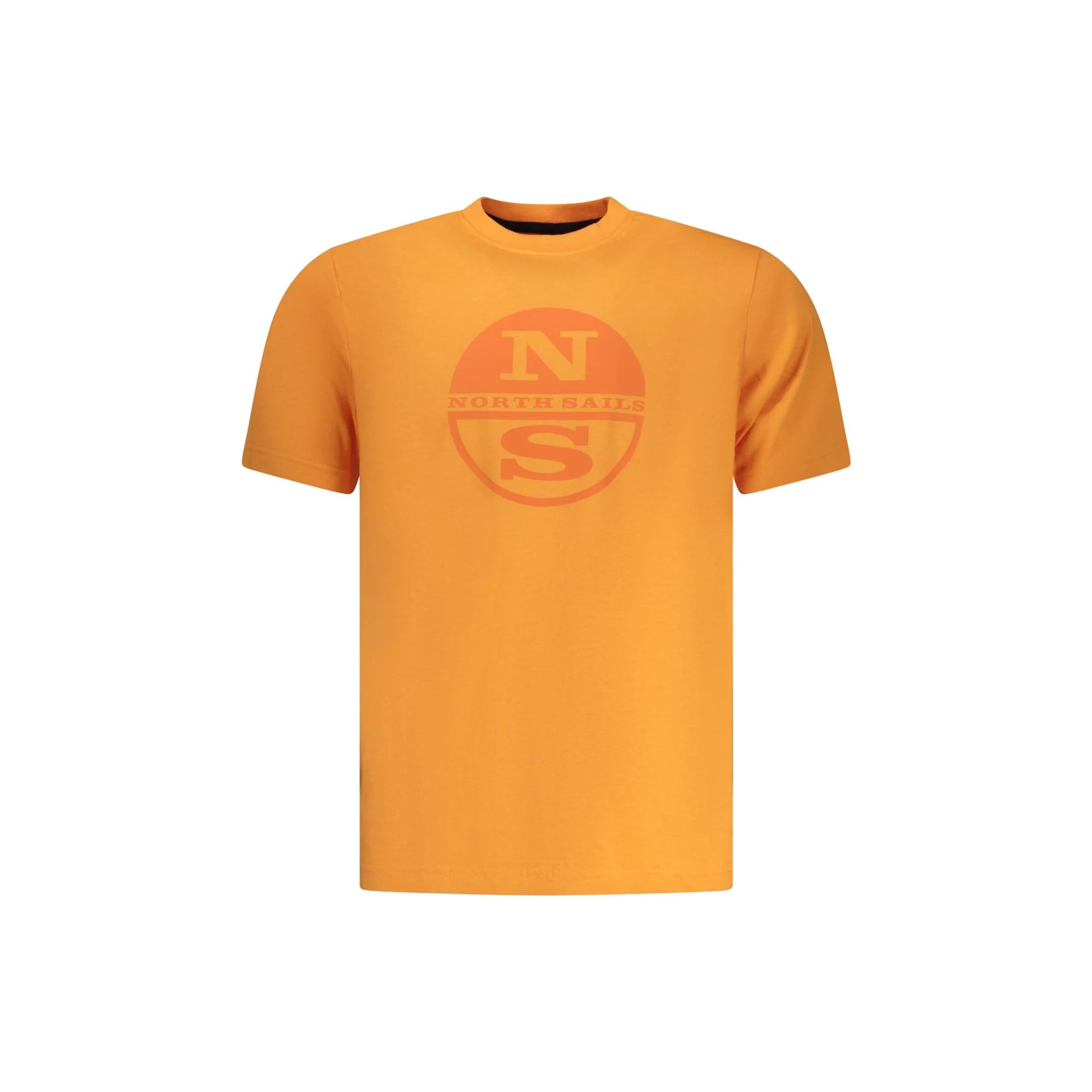 North Sails T-Shirt Uomo Girocollo Stampa Logo Arancione - foto prodotto