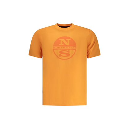 North Sails T-Shirt Uomo Girocollo Stampa Logo Arancione - foto prodotto
