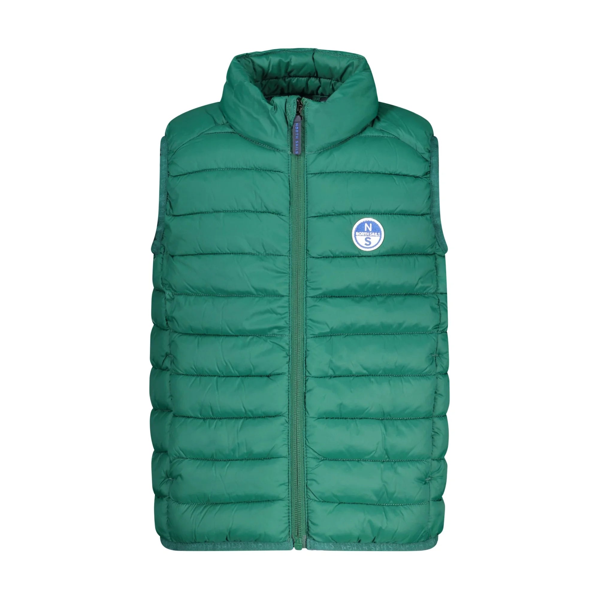 North Sails Smanicato Bambino Verde con Zip Water Resistant Logo Giubbotti e Giacche unisex - foto prodotto