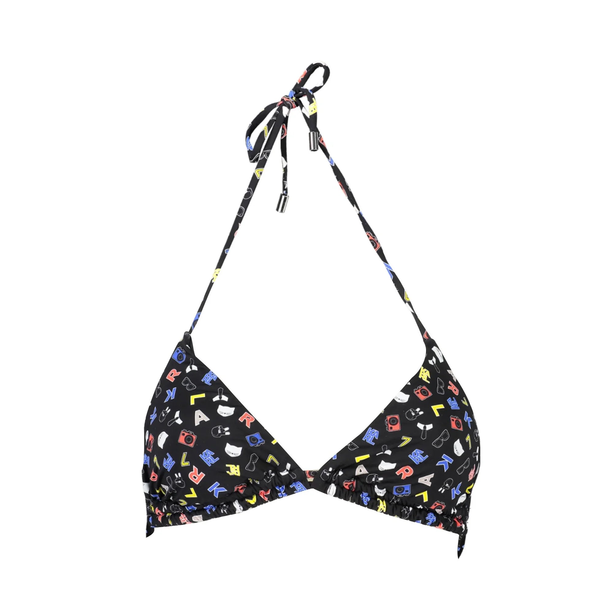 Karl Lagerfeld Beachwear Costume Mare Donna Nero con Logo - foto prodotto