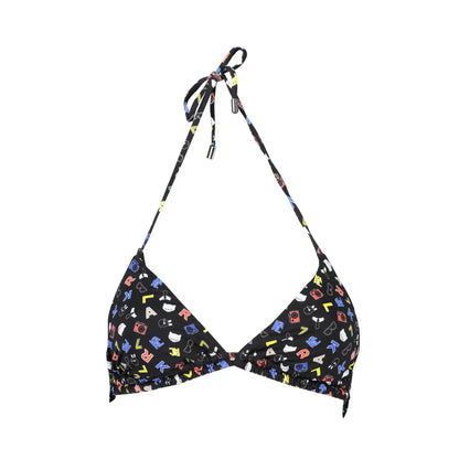 Karl Lagerfeld Beachwear Costume Mare Donna Nero con Logo - foto prodotto