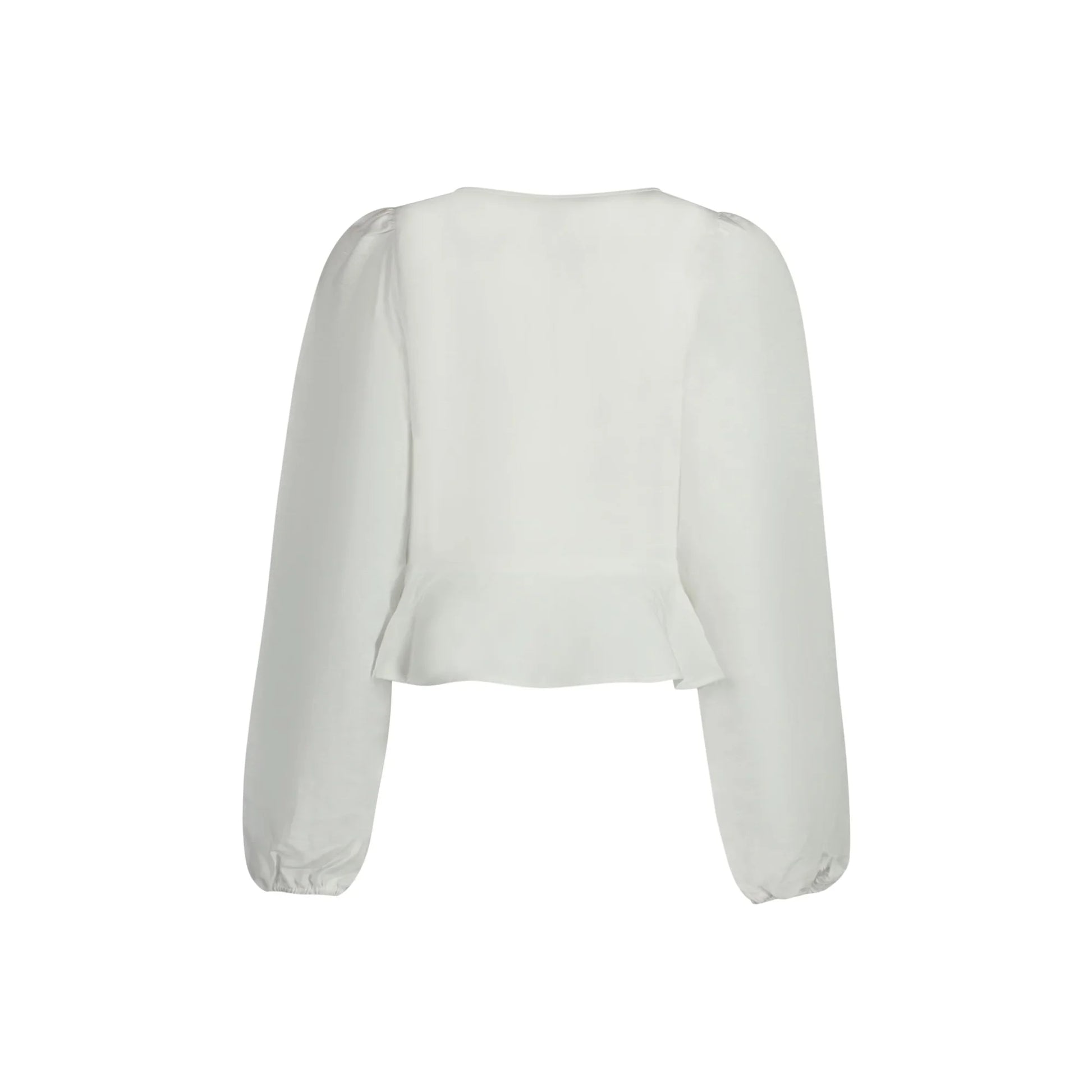 Guess Jeans Camicia Maniche Lunghe Donna Bianca Logo Camicie bianco - vista 2