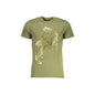 Cavalli Class T-Shirt Maniche Corte Uomo Verde Stampa - foto prodotto