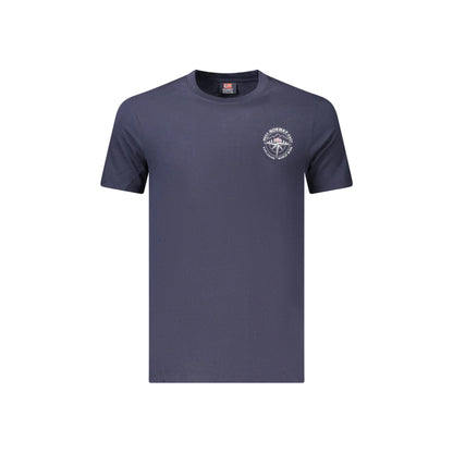 Norway 1963 T-Shirt Uomo Blu Girocollo Cotone Stampa Logo - foto prodotto