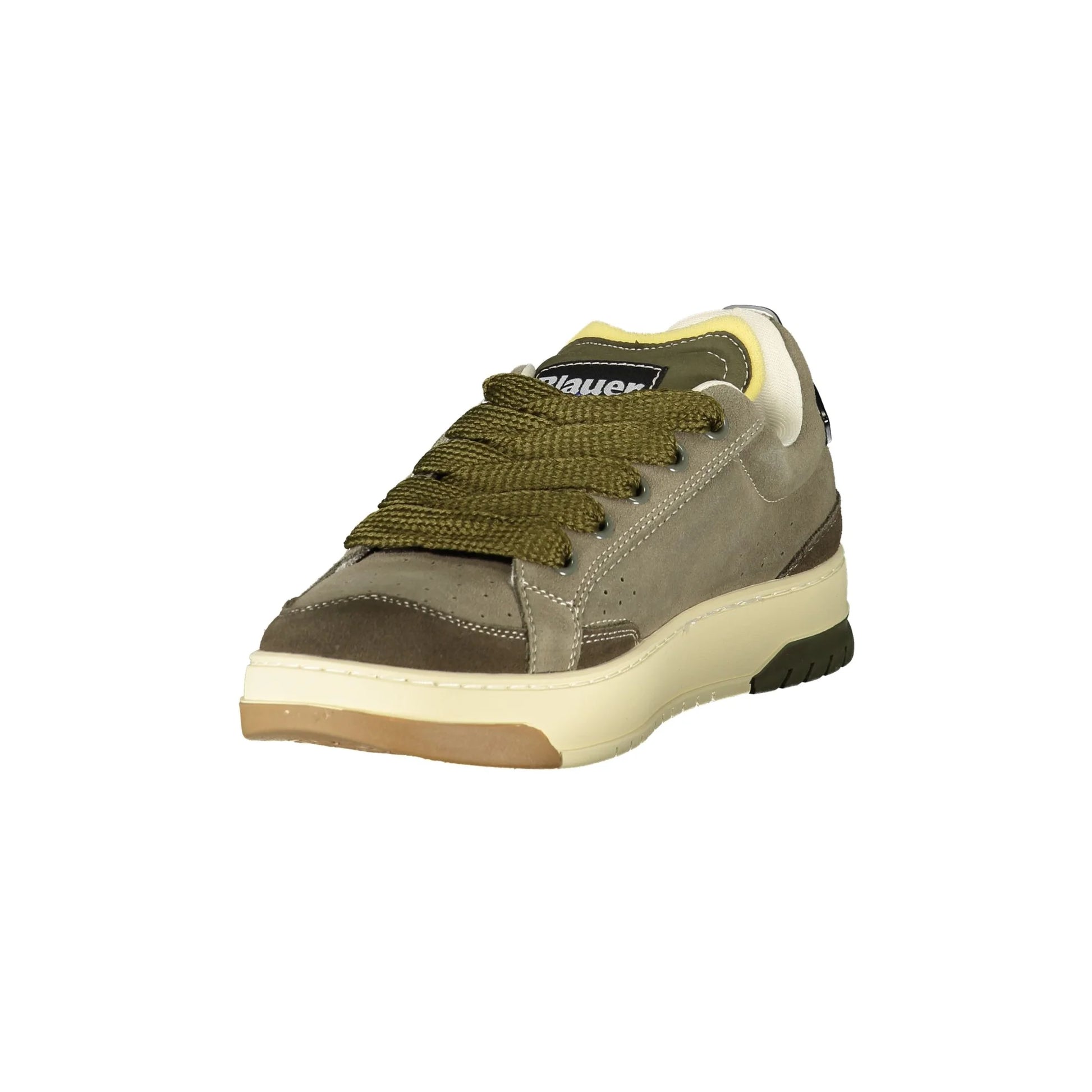 BLAUER Sneakers Uomo Verdi con Lacci e Dettagli a Contrasto - vista 3