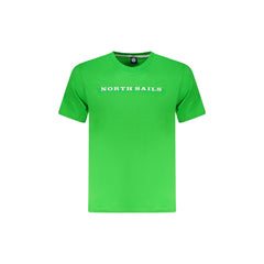 North Sails T-Shirt Maniche Corte Uomo Verde Stampa Logo