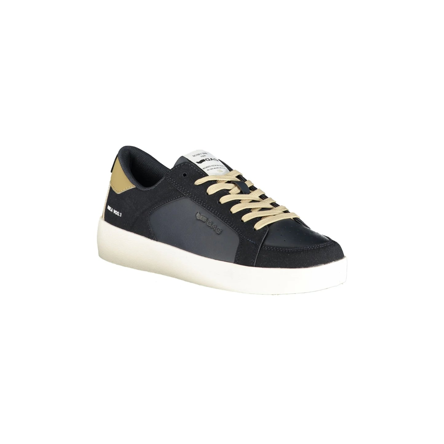 Gas Sneakers Uomo Blu Lacci Plantare Removibile Logo - vista 2