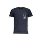 Cavalli Class T-Shirt Maniche Corte Uomo Blu Stampa Logo - foto prodotto