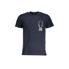 Cavalli Class T-Shirt Maniche Corte Uomo Blu Stampa Logo