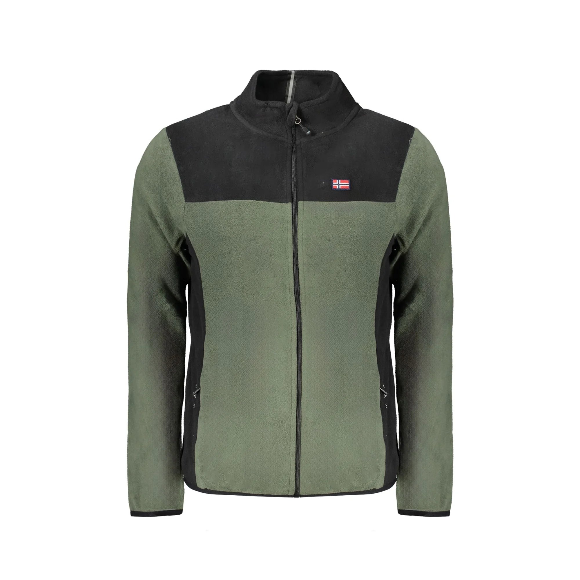 NORWAY 1963 FELPA CON ZIP UOMO VERDE
